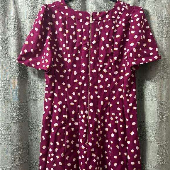 Kate Spade Magenta and Yellow Dot Dress - Picture 10 of 10